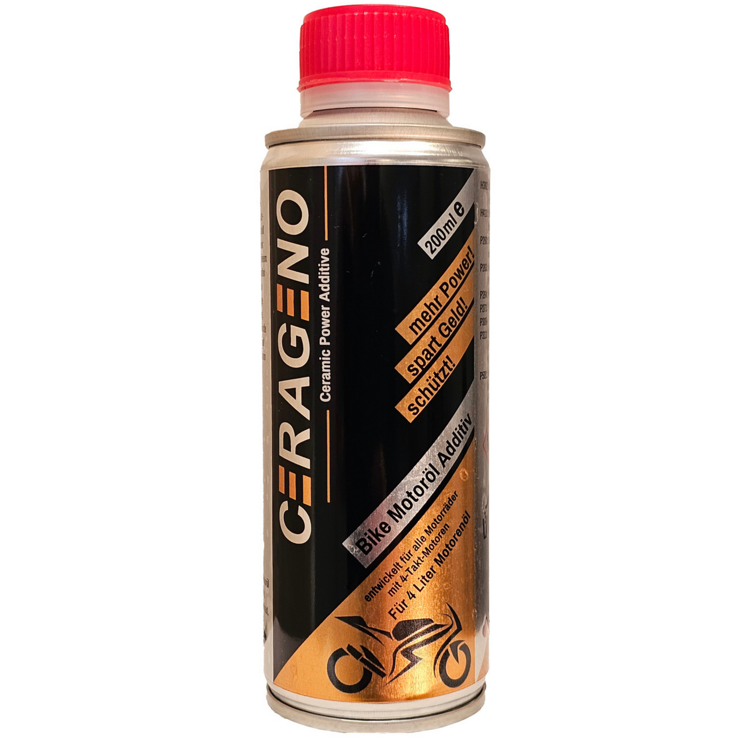 200 ml CERAMIC ADDITIV für Motorad 4 Liter Motor Öl.